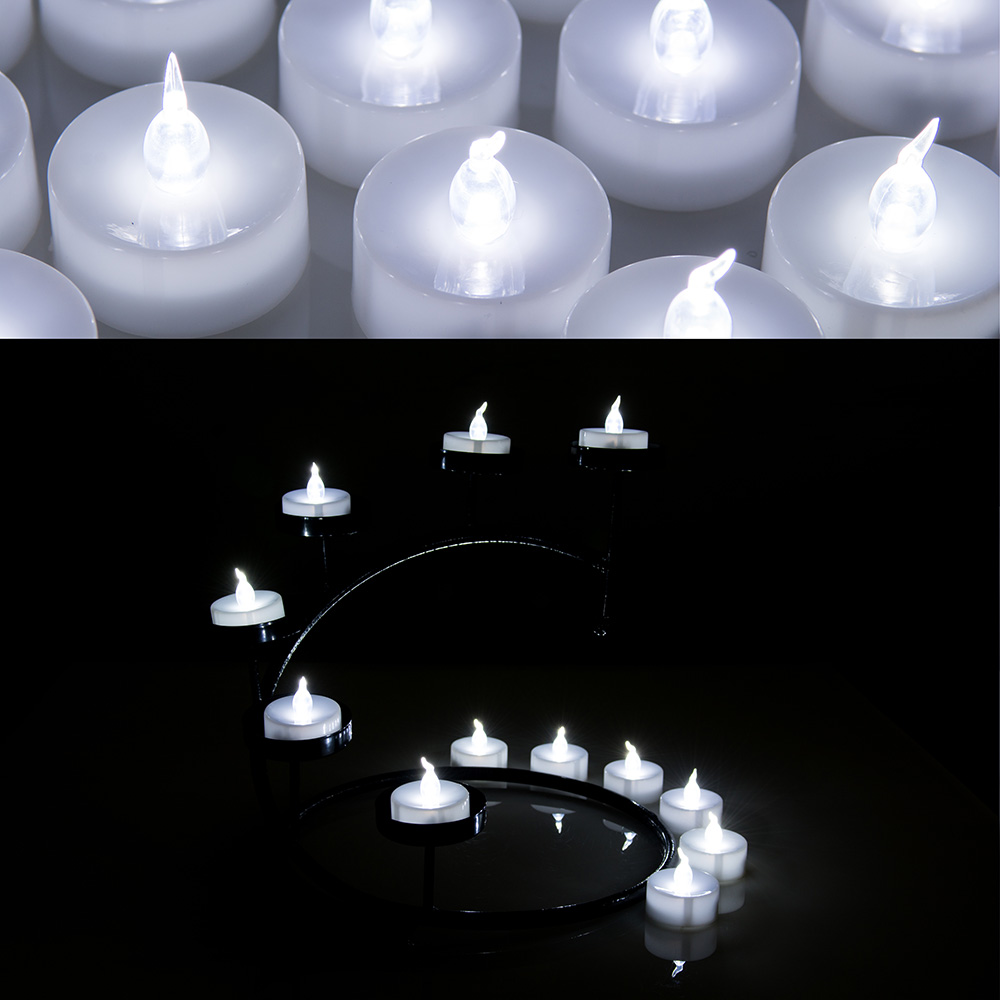 24 PCS LED Tealight Battery Operated Flameless Flickering Tea Lights